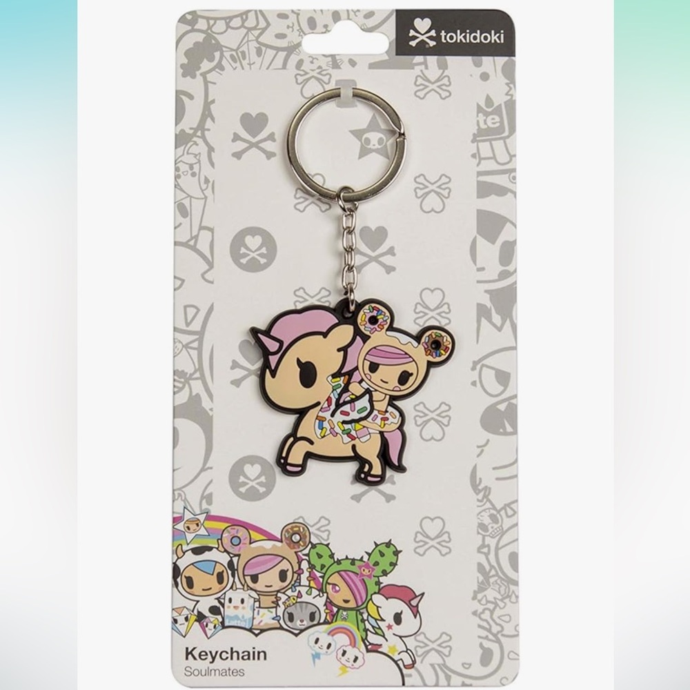 TOKIDOKI NWT soulmate rubber keychain bag charm